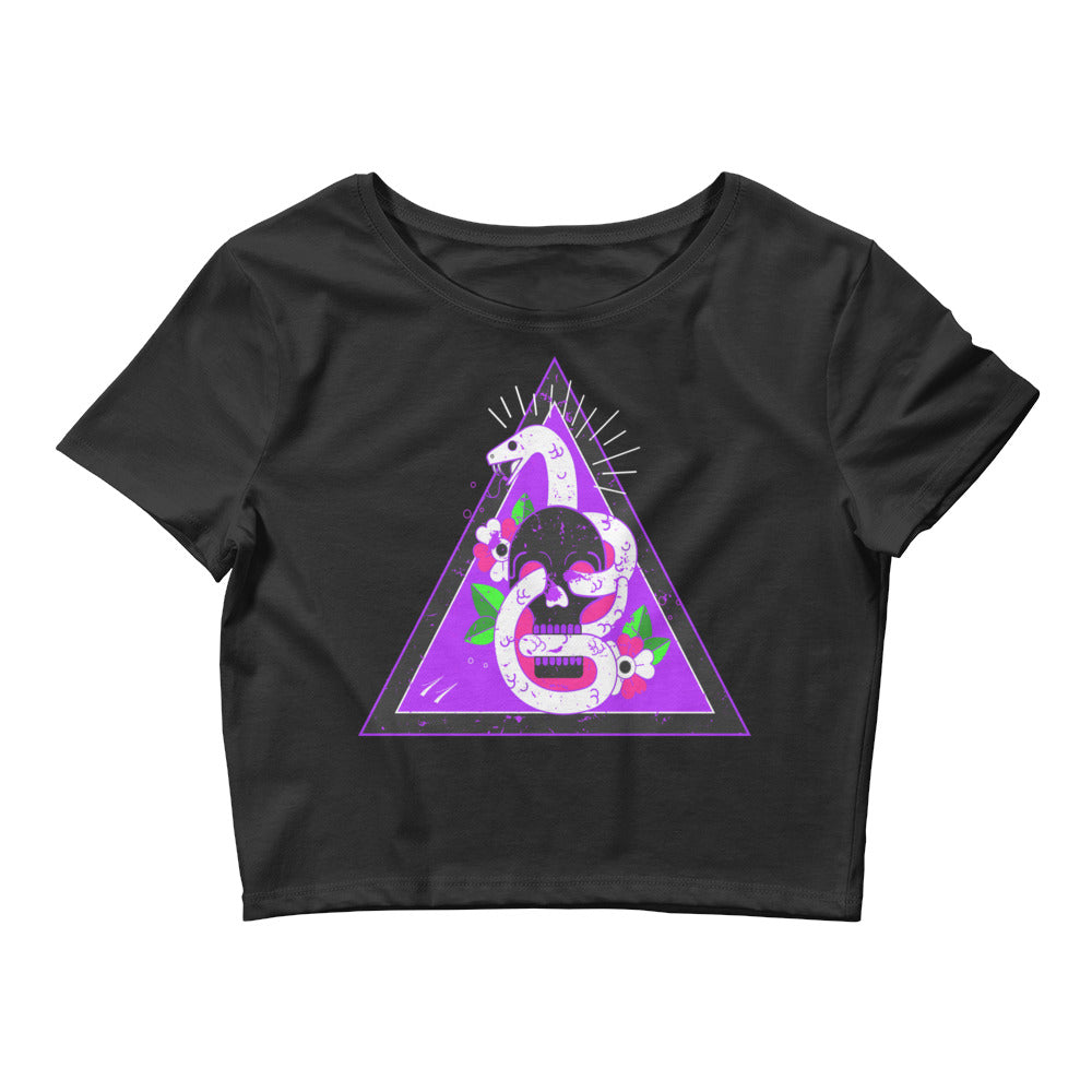 "Kundalni" Crop Tee (Purple)